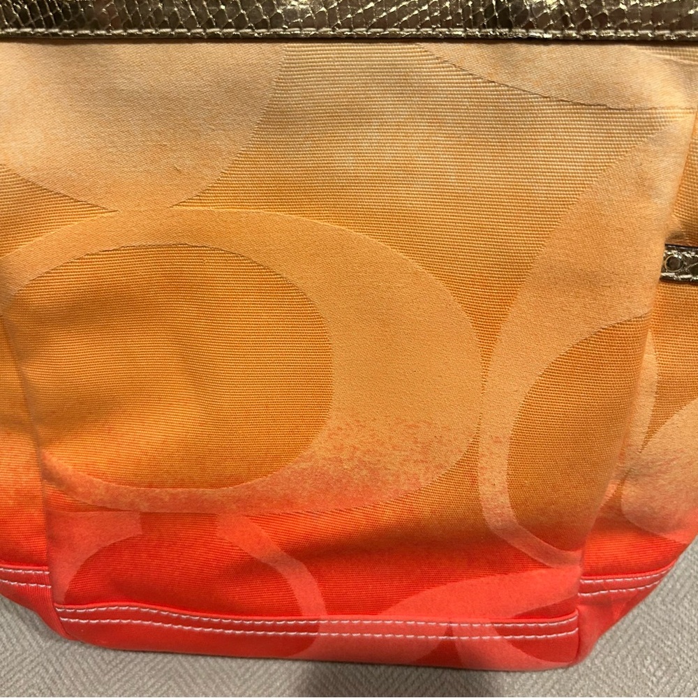 Coach ombre’ canvas limited edition women’s tote bag A065-7567 - Picture 14 of 14